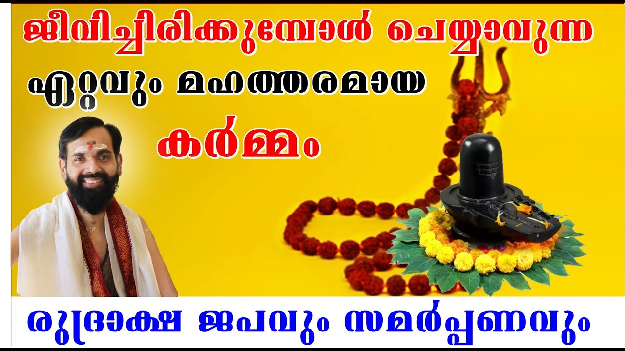 രുദ്രാക്ഷ ജപവും സമർപ്പണവും I ജീവിച്ചിരിക്കുമ്പോൾ ചെയ്യാവുന്ന ഏറ്റവും മഹത്തരമായ കർമ്മം RUDRAKSHA