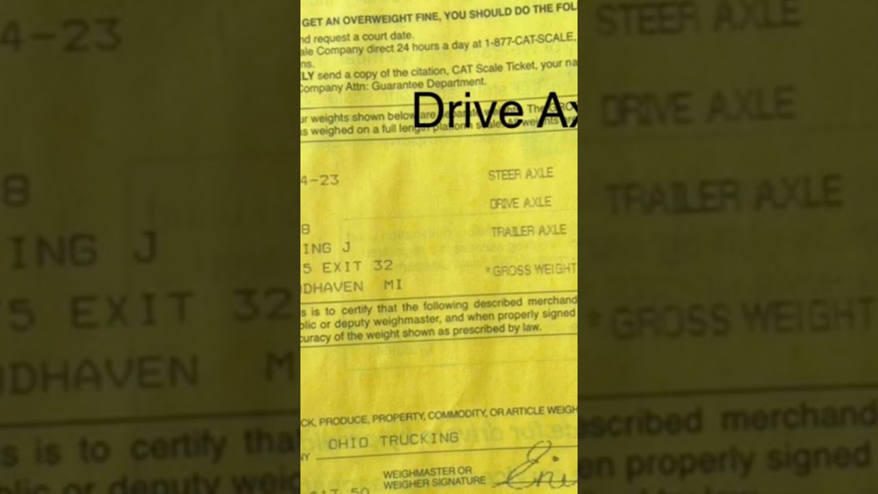 Under 26k but over weight. Hotshot trucking weight problems.