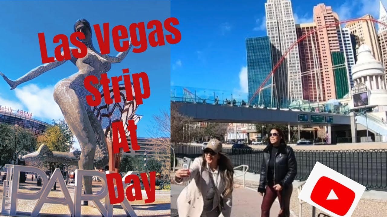 Walking The Las Vegas strip Around New York New York Hotel to T-Mobile Arena at Day!!! Part-2