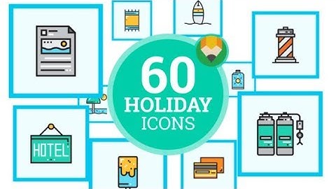 Summer Vacation Holiday Travel Animation - Flat Icons and Elements - After Effects Template