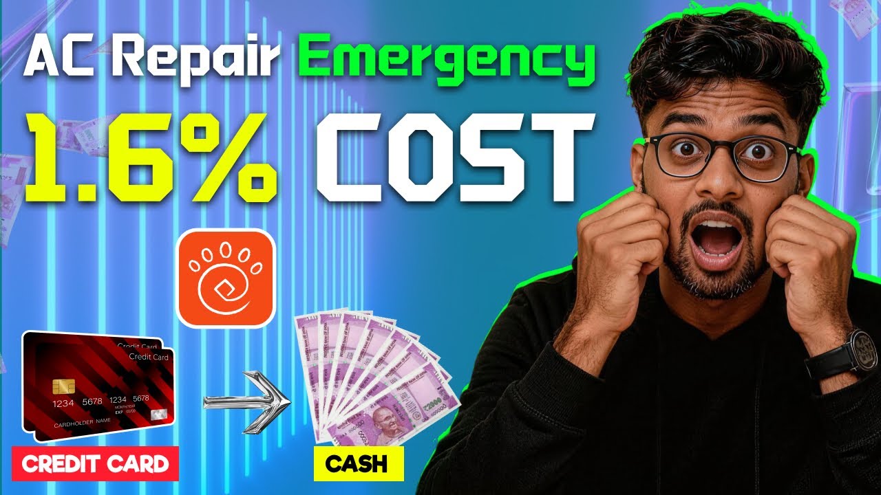 AC/Repair Emergency ke liye Credit Card se Bank Transfer kaise kare? | 1.6% Cost Only | 2026