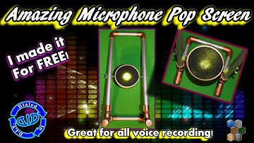Microphone Filter - DIY Pop Screen to Improve Voice Recordings