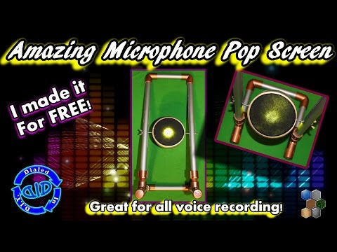 Microphone Filter - DIY Pop Screen To Improve Voice Recordings