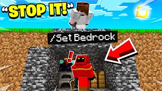 Minecraft Manhunt but I trolled with WORLD EDIT...
