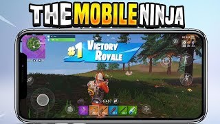 NINJA PLAYING FORTNITE MOBILE! - Ninja