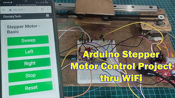 Arduino Stepper Motor Control Project thru WiFi