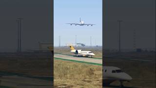 Shocking Runway Incursion! Private Jet Cuts Across as Airbus Lands Safely | GTA5
