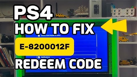 How To Fix PS4 Error E-8200012F The Voucher code you entered is not valid