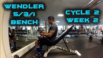 Wendler 5/3/1 || Bench Press || Cycle 2 || Week 2