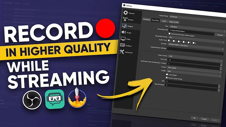 How To Record WHILE Streaming at a HIGHER Quality