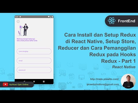 Cara Install dan Setup Redux di React Native, Setup Store, Reducer. Menggunakan Redux pada Hooks.