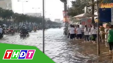 Triều cường gây khó khăn cho người dân Đồng bằng sông Cửu Long | THDT