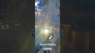 Welding galvanized pipe with projection welder