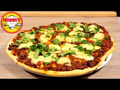 Video: Pizza Cu Chili Con Carne