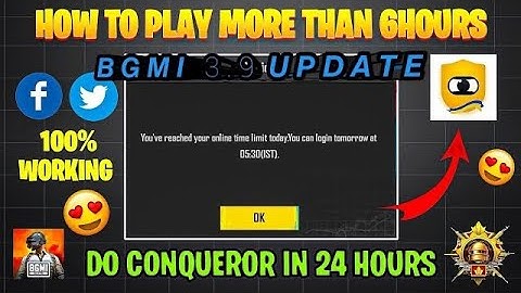 BGMI 6 Hour Time Limit Kaise Hataye? 🔥 Permanent Fix! (2025 Working) 💯💯