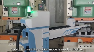 Full automatic stamping line of auto parts from metal plate (Qinfeng swing arm stamping robot)