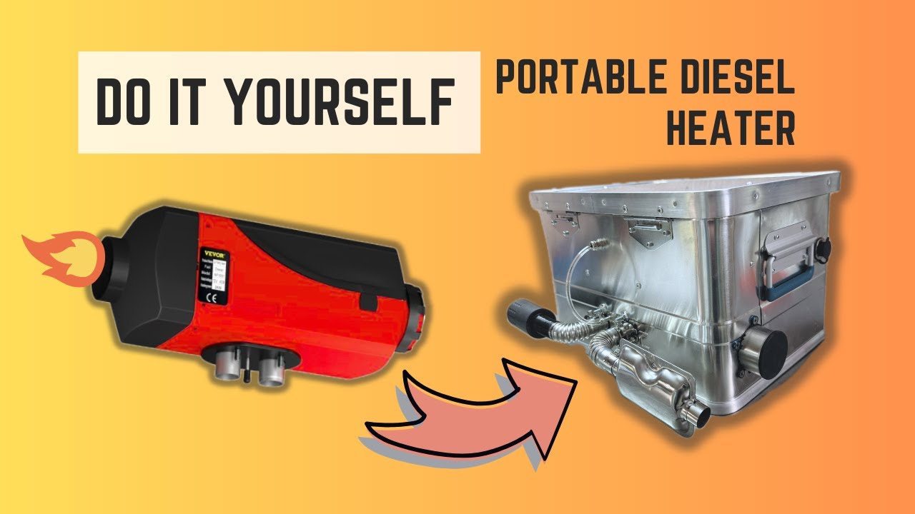 DIY Portable Diesel Heater in a Box | Detailed Instruction | Outdoor Camping Heater (with Subtitle)