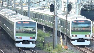 JR東日本 E231系 500番台 山手線 516編成&511編成 西日暮里駅