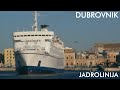 Arrival of ferry DUBROVNIK in Bari (Jadrolinija) - HD