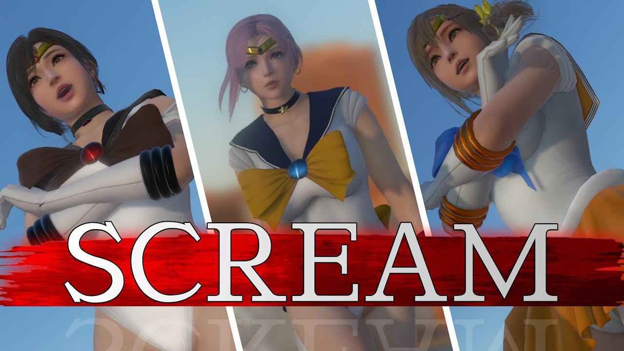 注※紳士向け【MMD DOAXVV】セーラームーンレオタードで『SCREAM