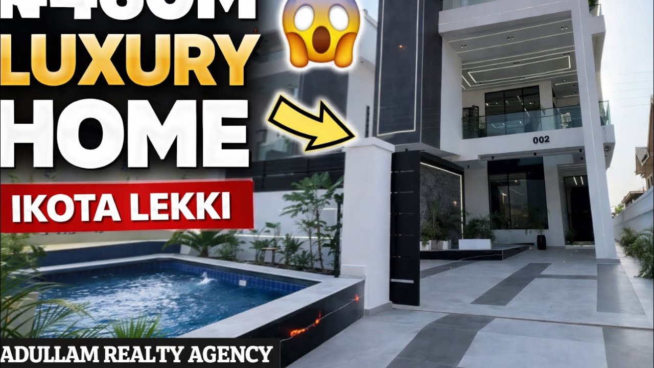 ₦460M Luxury 5 Bedroom Detached Duplex With Pool & Gym | Ikota Lekki 