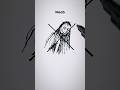 Drawing Trevor Henderson Momo Noob vs Pro #shorts #horror #trevorhenderson #creepy #drawing