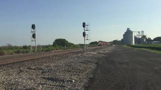 BNSF 8104 (ES44C4) leads a 10 engine power move through Ancona, IL 08/26/20