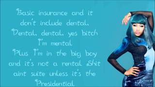 Nicki Minaj - I Aint Thru Verse Lyrics Video