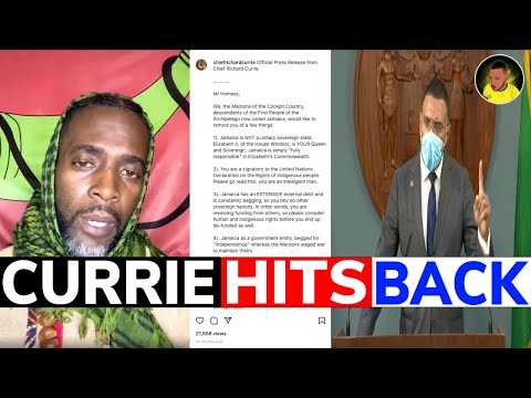 CURRIE hits back at HOLNESS touting MAROON sovereignty