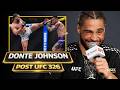 Donte Johnson Reacts To Being First UFC Fight On CBS: 'People Locked Up Watched Me Fight' | UFC 326