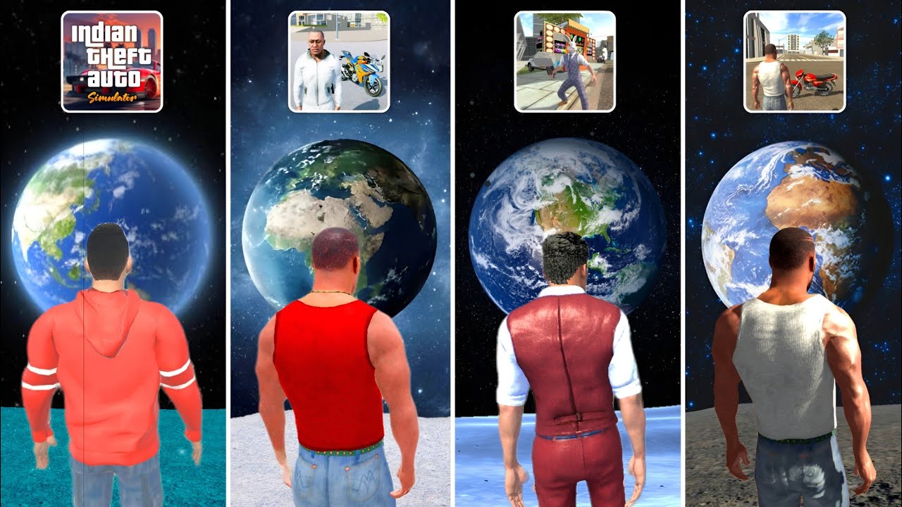 Jumping From Space 🚀 in All Indian GTA Games 😱