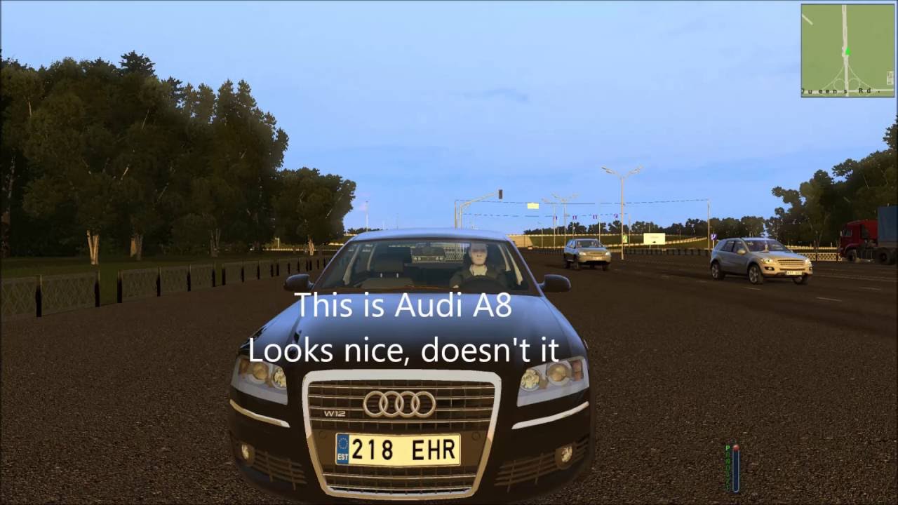 Audi city car driving Audi city car driving