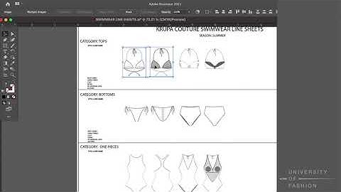 Creating Swimwear Line Sheets