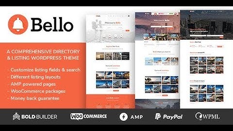 Bello Directory & Listing WordPress Theme - Adding Custom Fields