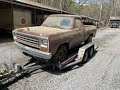 1983 dodge ram forgotten for 13 years lets rescue it