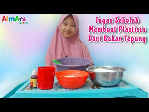 Tugas Sekolah Alma Membuat Plastisin Dari Tepung