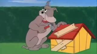 Spike is building his dream house when tom crashes into it mid-chase.
of course, jerry then takes every opportunity to route the chases
through construct...