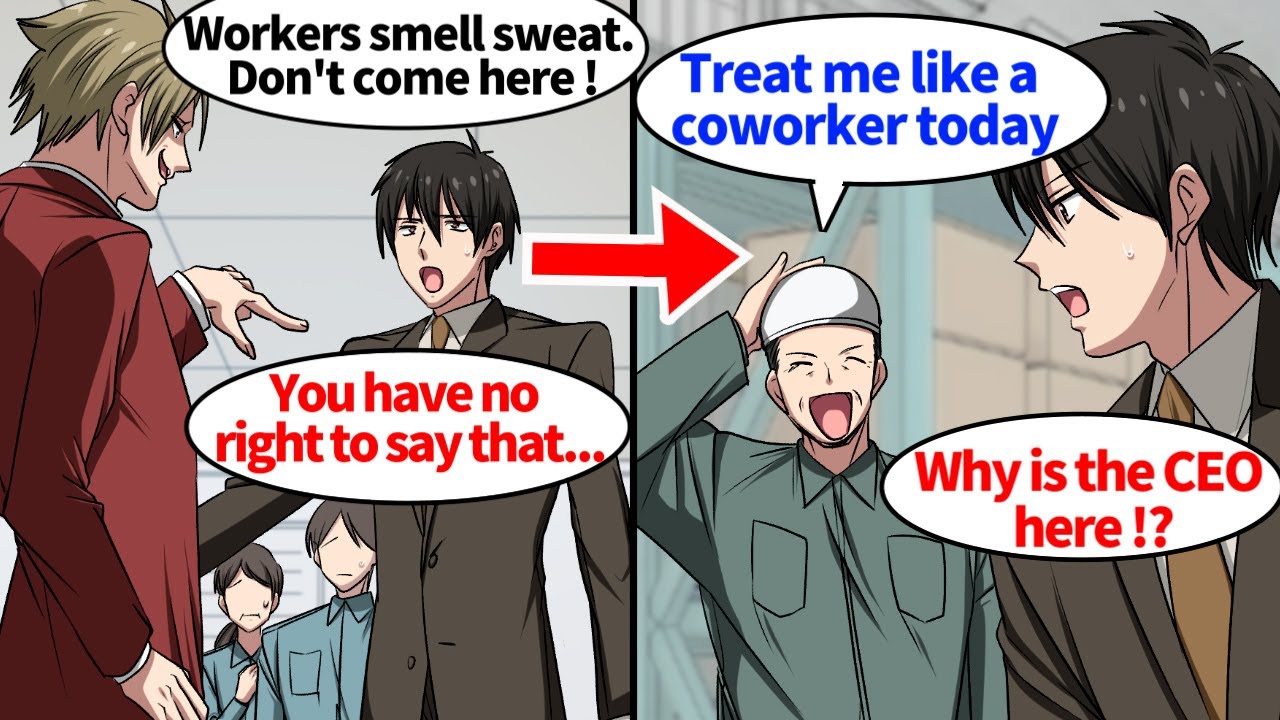 【Manga】A mean employee looks down on workers. One day, when the CEO was dressed as an employee...