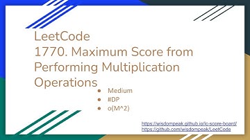 【每日一题】1770. Maximum Score from Performing Multiplication Operations, 2/25/2021