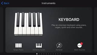 How can play Indian harmonium on iPhone pro 11GarageBand iOS 13 screenshot 2