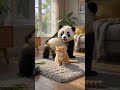 Panda Takut Vacuum Cleaner #cat #panda #penguin #viral