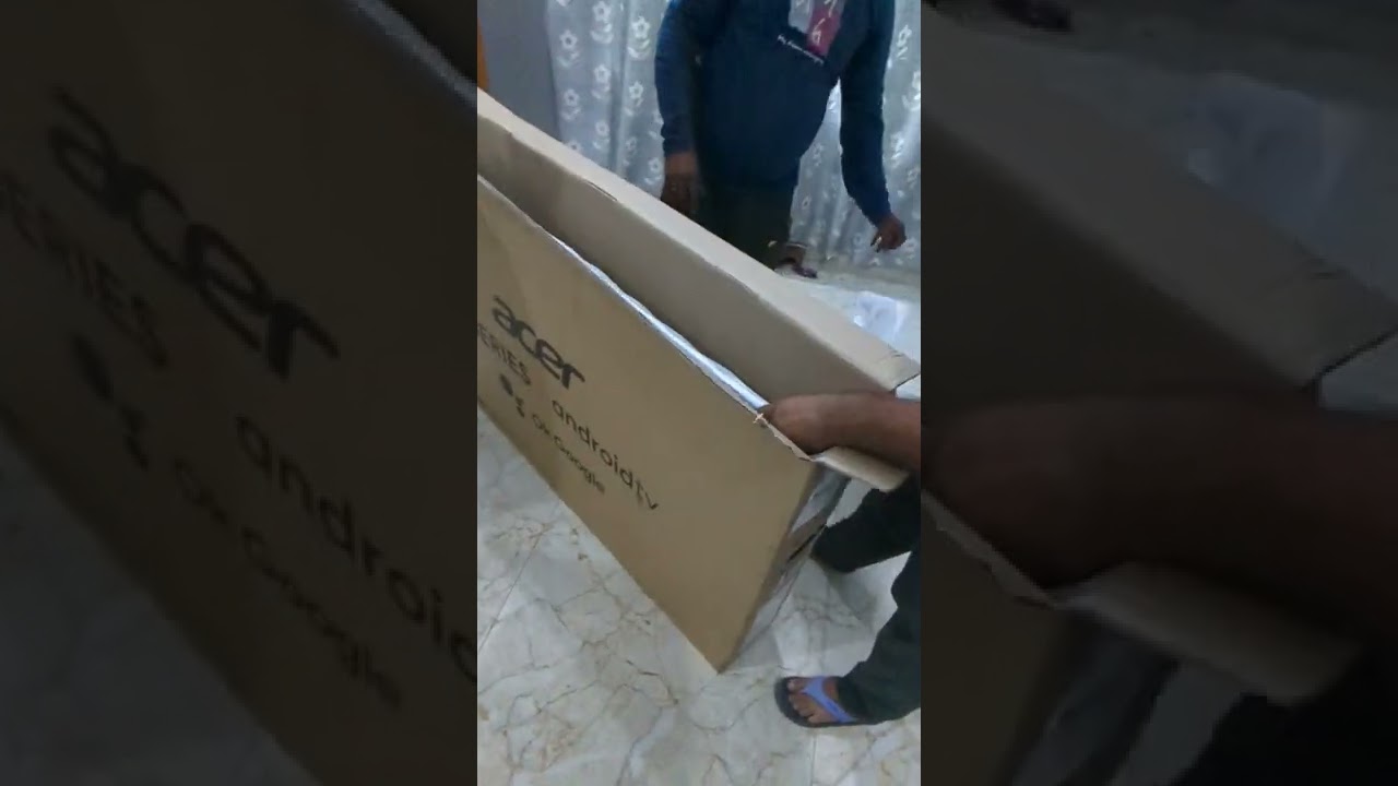 acer h series 55 inch 4k tv unboxing 