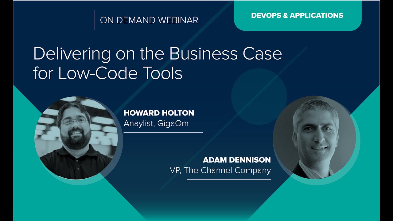Delivering on the Business Case for Low Code Tools - YouTube