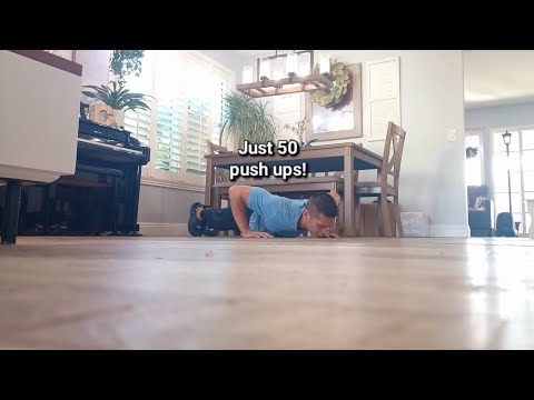 Just 50 push ups unbroken in 40 seconds!