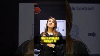 what is a voidable contract.?? #physicswallah #clatwallah #motivation #education #ytshorts