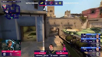 S1mple 1v3 Clutch vs NIP