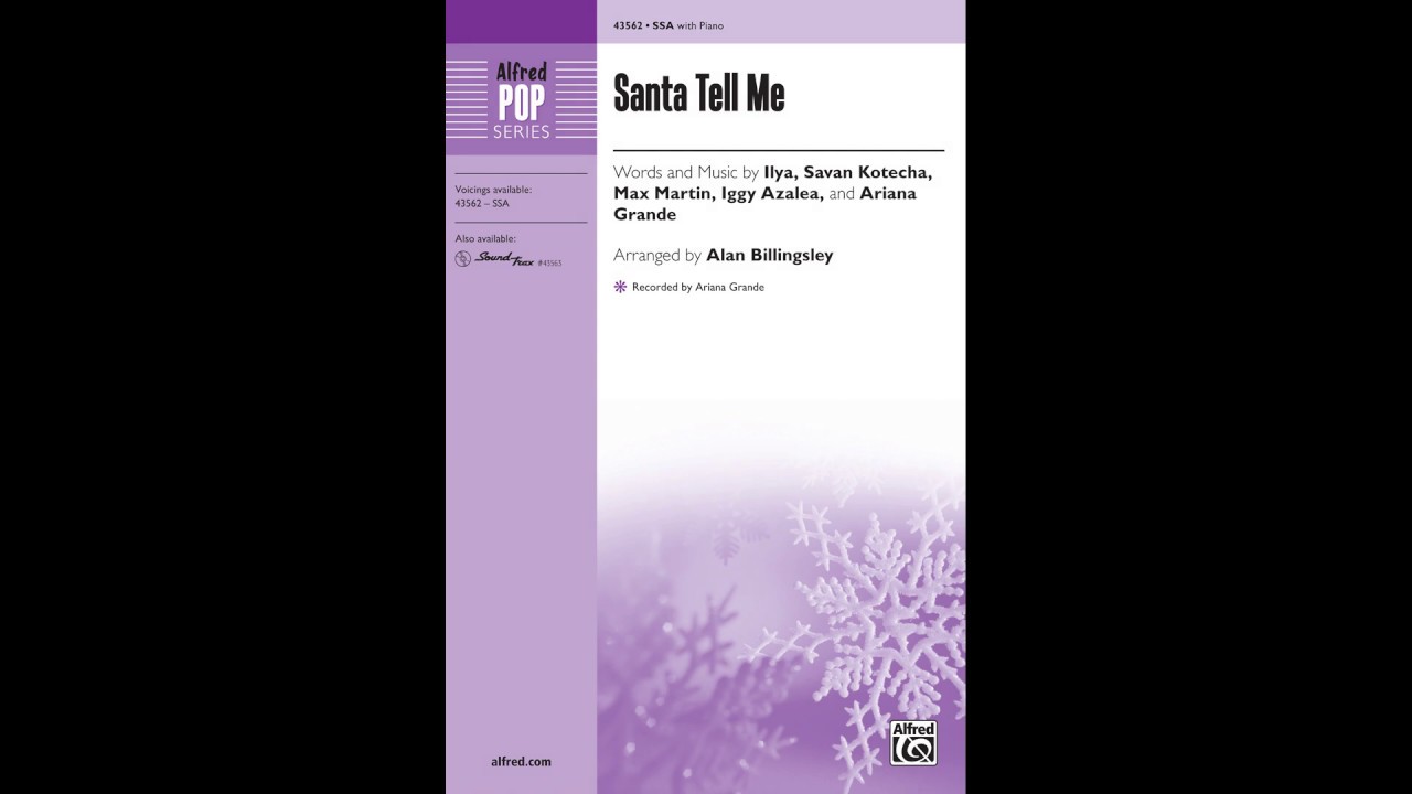 Santa Tell Me, arr. Alan Billingsley (SSA) – Score & Sound