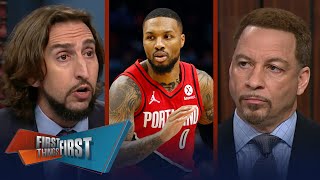Dame Lillard's reps warns teams not to trade, Dame's interest in Warriors | NBA | FIRST THINGS FIRST