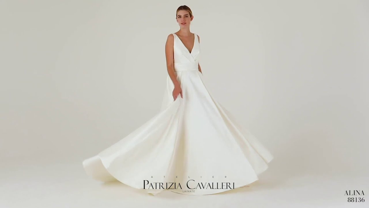 Abito da sposa in mikado Justin Alexander - Atelier Patrizia Cavalleri -  YouTube