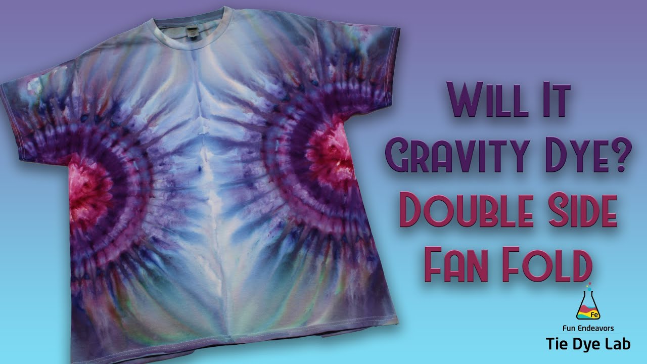 Will It Gravity Dye?  Double Side Fan Fold